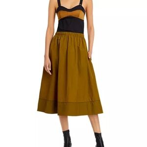 Proenza Schouler White Label Bustier Midi Dress Size 6